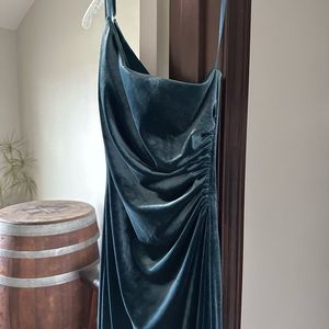 Revelry Jade Velvet Dress